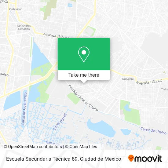 Mapa de Escuela Secundaria Técnica 89