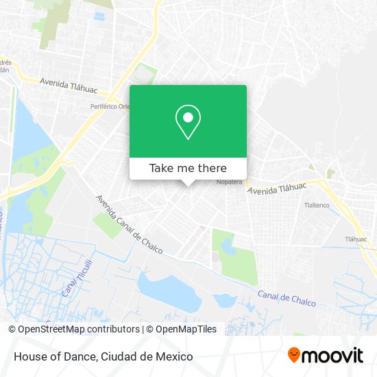 House of Dance map