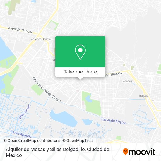 Alquiler de Mesas y Sillas Delgadillo map