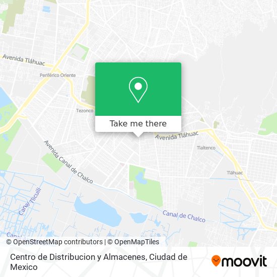 Centro de Distribucion y Almacenes map