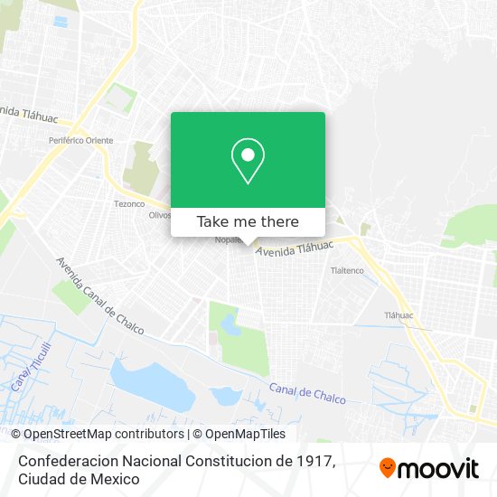 Mapa de Confederacion Nacional Constitucion de 1917