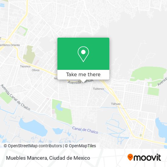 Muebles Mancera map