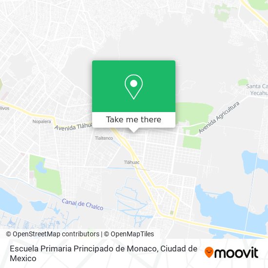 Escuela Primaria Principado de Monaco map