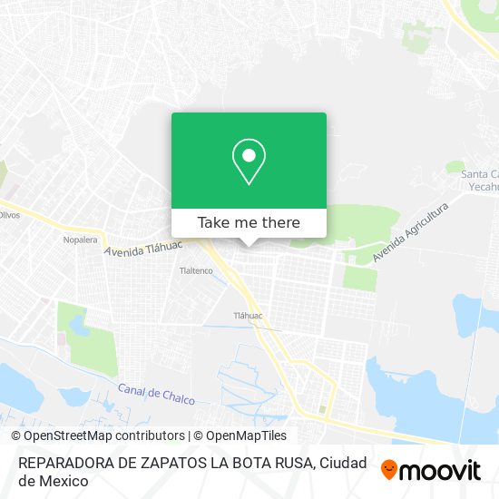 REPARADORA DE ZAPATOS LA BOTA RUSA map