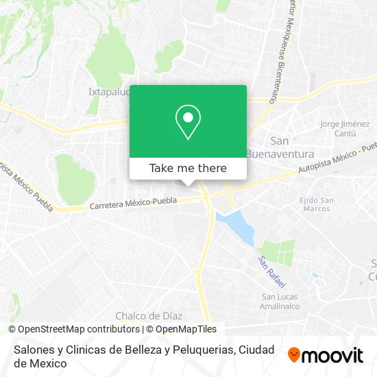 Salones y Clinicas de Belleza y Peluquerias map