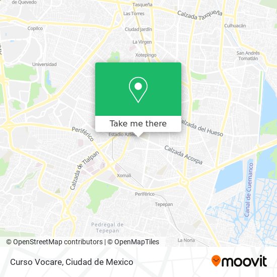 Curso Vocare map