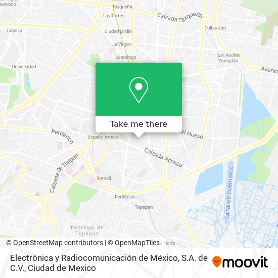 Electrónica y Radiocomunicación de México, S.A. de C.V. map