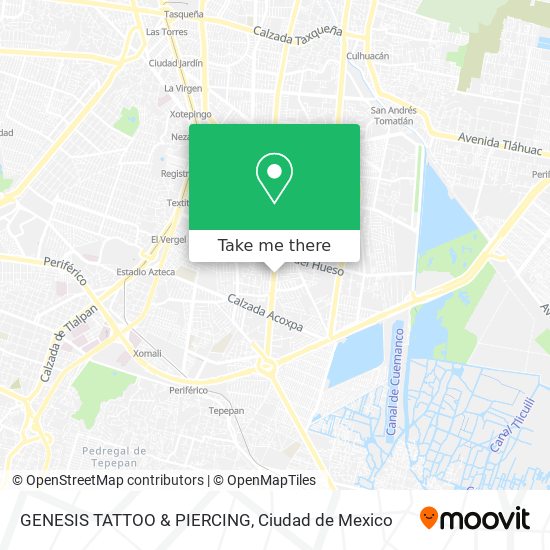 GENESIS TATTOO & PIERCING map