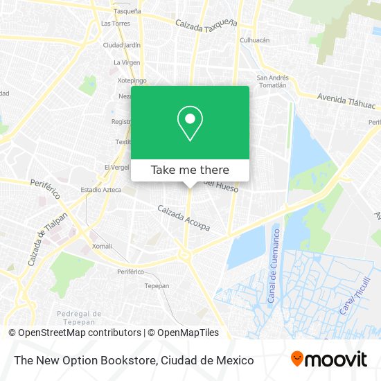 The New Option Bookstore map