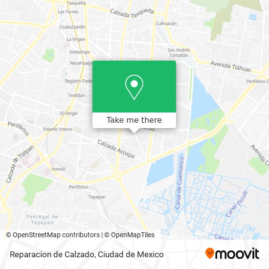 Mapa de Reparacion de Calzado