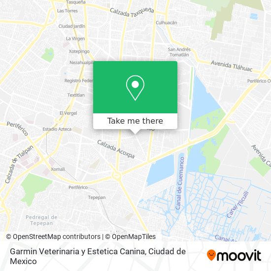 Garmin Veterinaria y Estetica Canina map