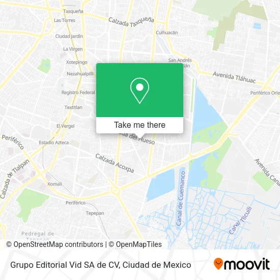 Mapa de Grupo Editorial Vid SA de CV