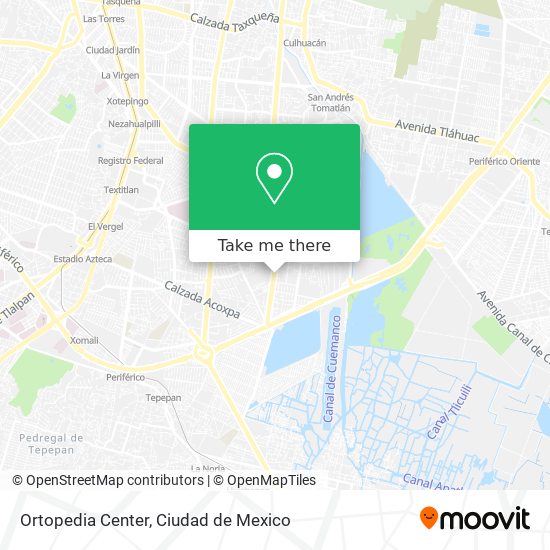 Mapa de Ortopedia Center