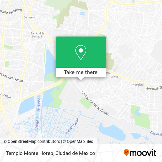 Templo Monte Horeb map