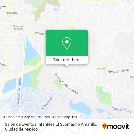 Mapa de Salon de Eventos Infantiles El Submarino Amarillo
