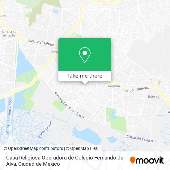 Casa Religiosa Operadora de Colegio Fernando de Alva map