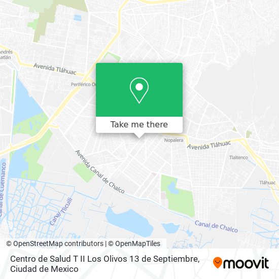 Mapa de Centro de Salud T II Los Olivos 13 de Septiembre