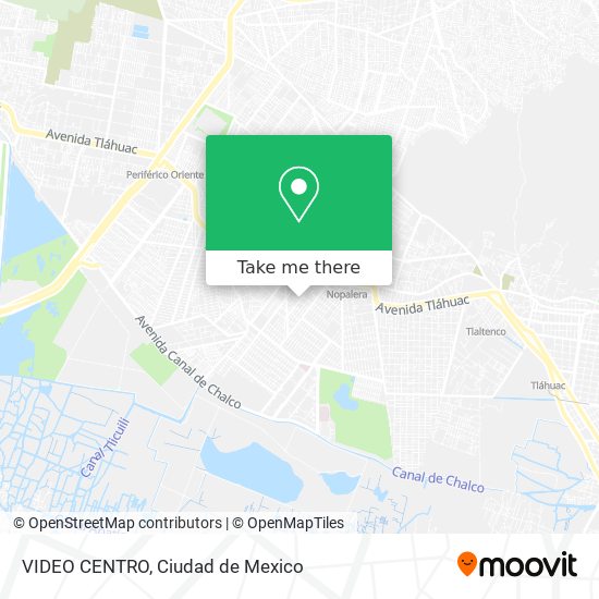 VIDEO CENTRO map