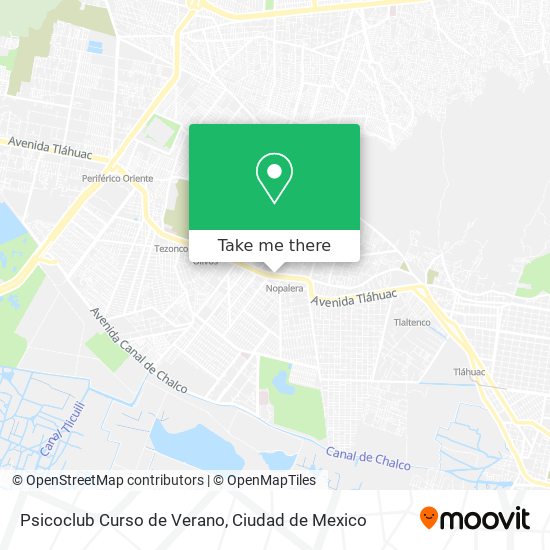 Psicoclub Curso de Verano map