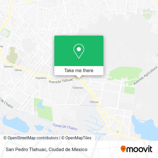 Mapa de San Pedro Tlahuac