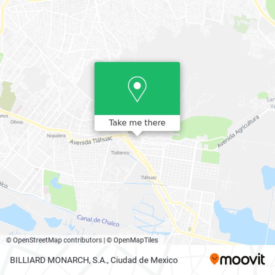 BILLIARD MONARCH, S.A. map