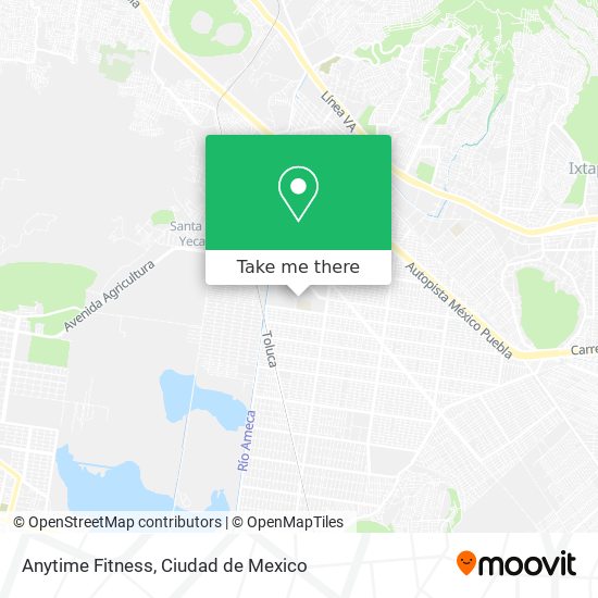 Mapa de Anytime Fitness