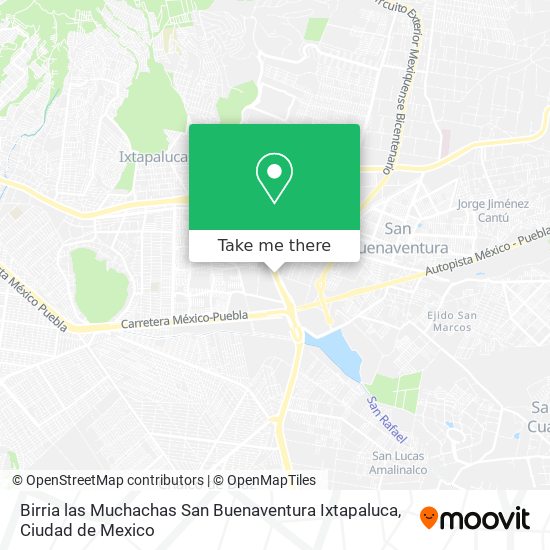 Mapa de Birria las Muchachas San Buenaventura Ixtapaluca