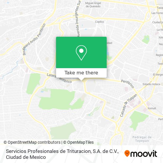 Mapa de Servicios Profesionales de Trituracion, S.A. de C.V.