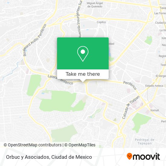 Orbuc y Asociados map