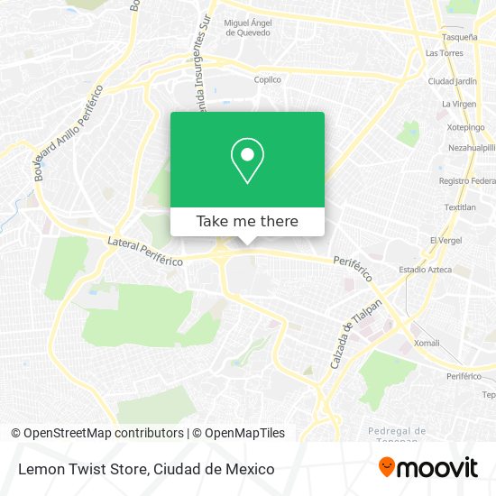 Mapa de Lemon Twist Store