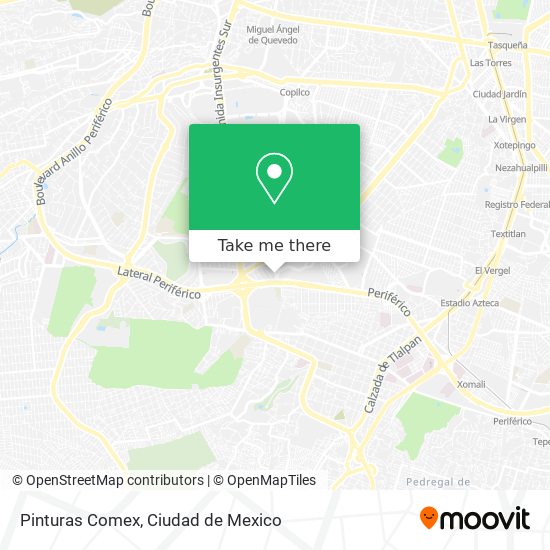 Pinturas Comex map