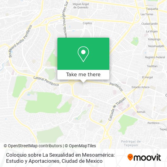 Coloquio sobre La Sexualidad en Mesoamérica: Estudio y Aportaciones map