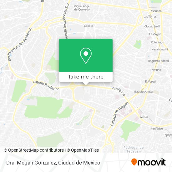 Dra. Megan González map