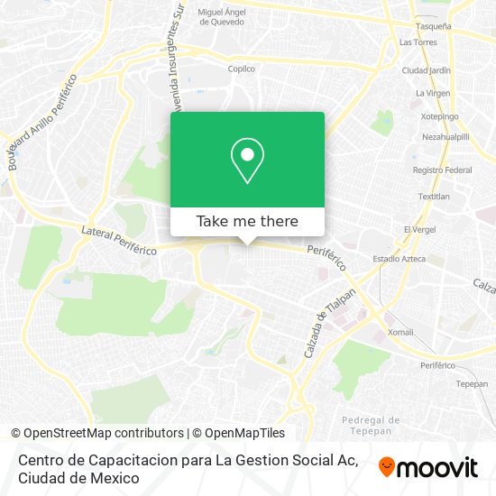 Centro de Capacitacion para La Gestion Social Ac map