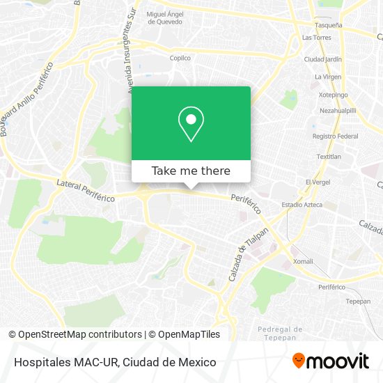 Hospitales MAC-UR map