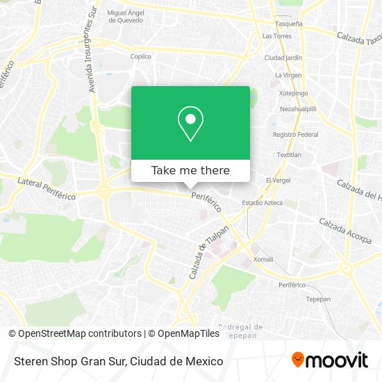 Mapa de Steren Shop Gran Sur