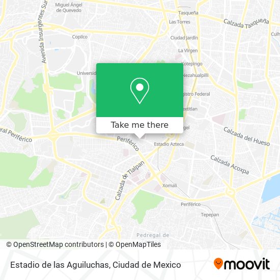 Estadio de las Aguiluchas map