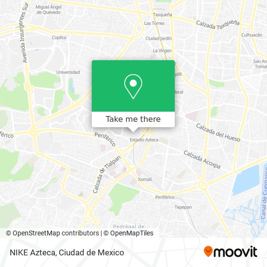 Mapa de NIKE Azteca