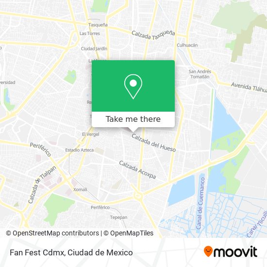 Fan Fest Cdmx map