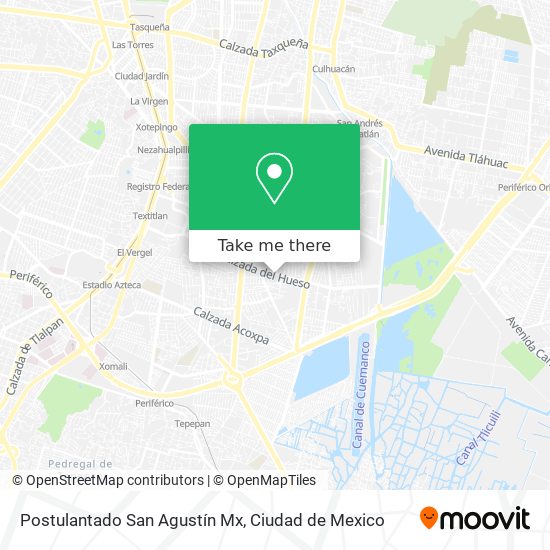 Mapa de Postulantado San Agustín Mx