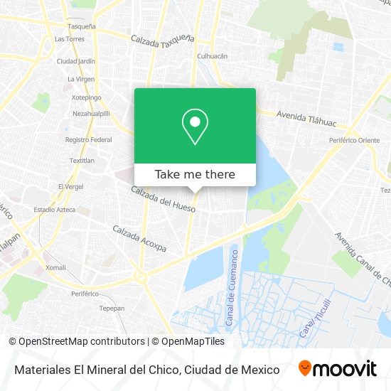 Materiales El Mineral del Chico map