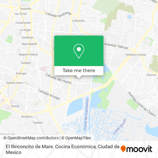 Mapa de El Rinconcito de Mare. Cocina Económica