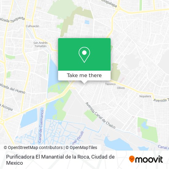 Mapa de Purificadora El Manantial de la Roca