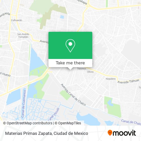 Mapa de Materias Primas Zapata