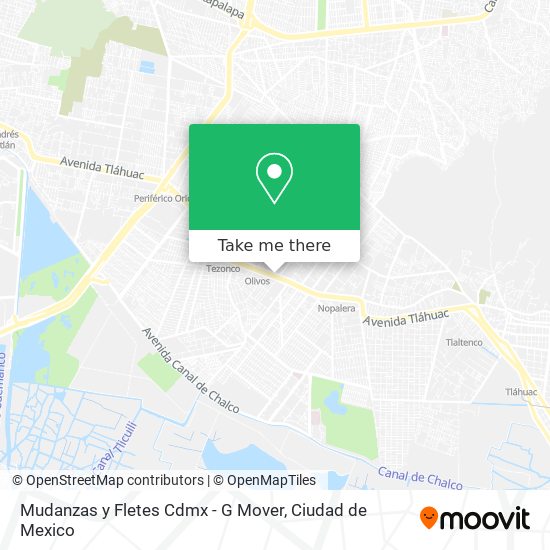 Mudanzas y Fletes Cdmx - G Mover map