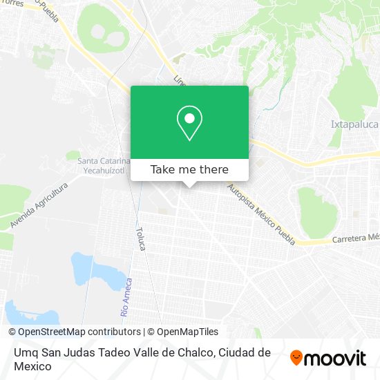 Umq San Judas Tadeo Valle de Chalco map