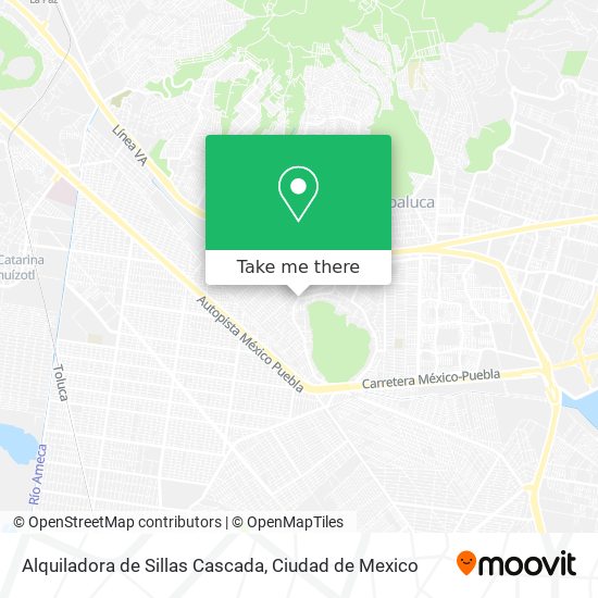 Alquiladora de Sillas Cascada map