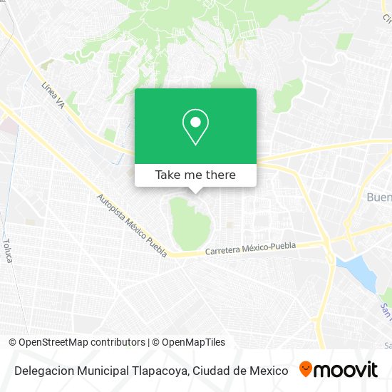 Delegacion Municipal Tlapacoya map