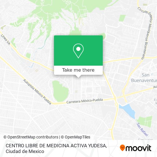 CENTRO LIBRE DE MEDICINA ACTIVA YUDESA map