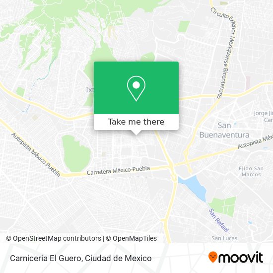 Mapa de Carniceria El Guero
